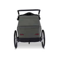 Croozer Ellma – Zweisitzer Fahrradanhänger & Kinderwagen, Moss Green – Ansicht 4
