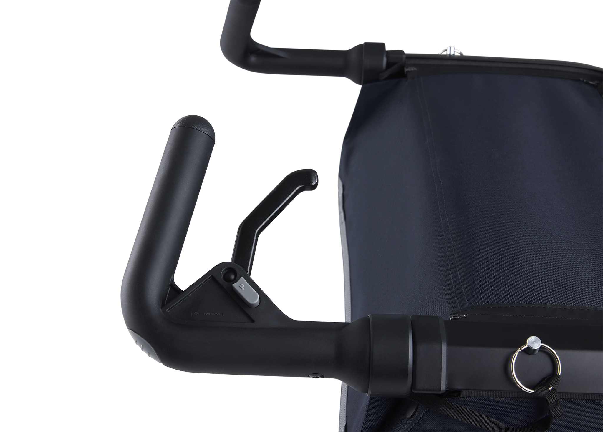Croozer Lykke – Faltbarer Zweisitzer (Fahrradanhänger & Kinderwagen), Blueberry Blue – Ansicht 6