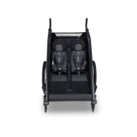 Croozer Lykke – Faltbarer Zweisitzer (Fahrradanhänger & Kinderwagen), Blueberry Blue – Ansicht 8