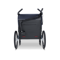 Croozer Lykke – Faltbarer Zweisitzer (Fahrradanhänger & Kinderwagen), Blueberry Blue – Ansicht 9