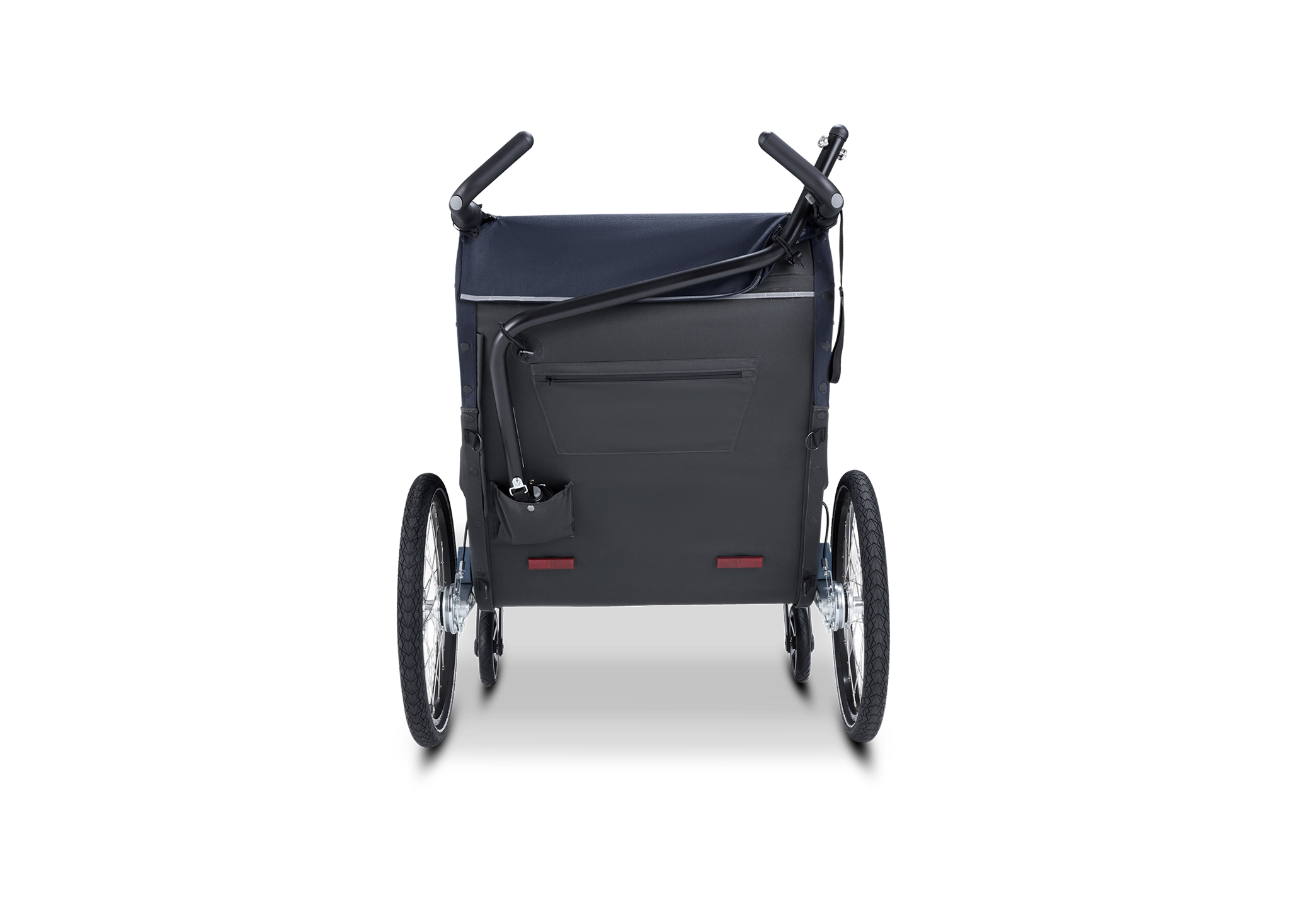 Croozer Lykke – Faltbarer Zweisitzer (Fahrradanhänger & Kinderwagen), Blueberry Blue – Ansicht 9