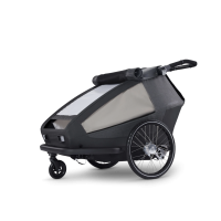 Croozer Yuuna – Modularer Fahrradanhänger (Kid/Dog/Cargo), Moonlight Black – Ansicht 3