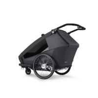 Croozer Yuuna – Modularer Fahrradanhänger (Kid/Dog/Cargo), Moonlight Black – Ansicht 4