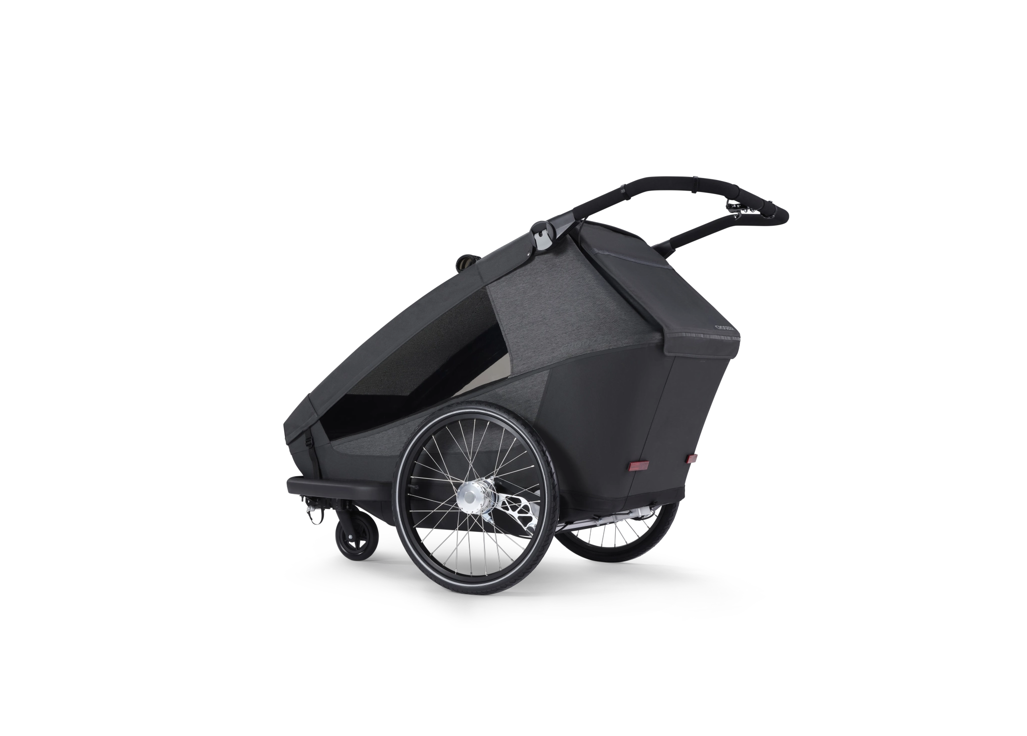 Croozer Yuuna – Modularer Fahrradanhänger (Kid/Dog/Cargo), Moonlight Black – Ansicht 4