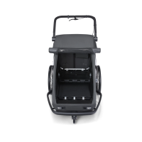 Croozer Yuuna – Modularer Fahrradanhänger (Kid/Dog/Cargo), Moonlight Black – Ansicht 6