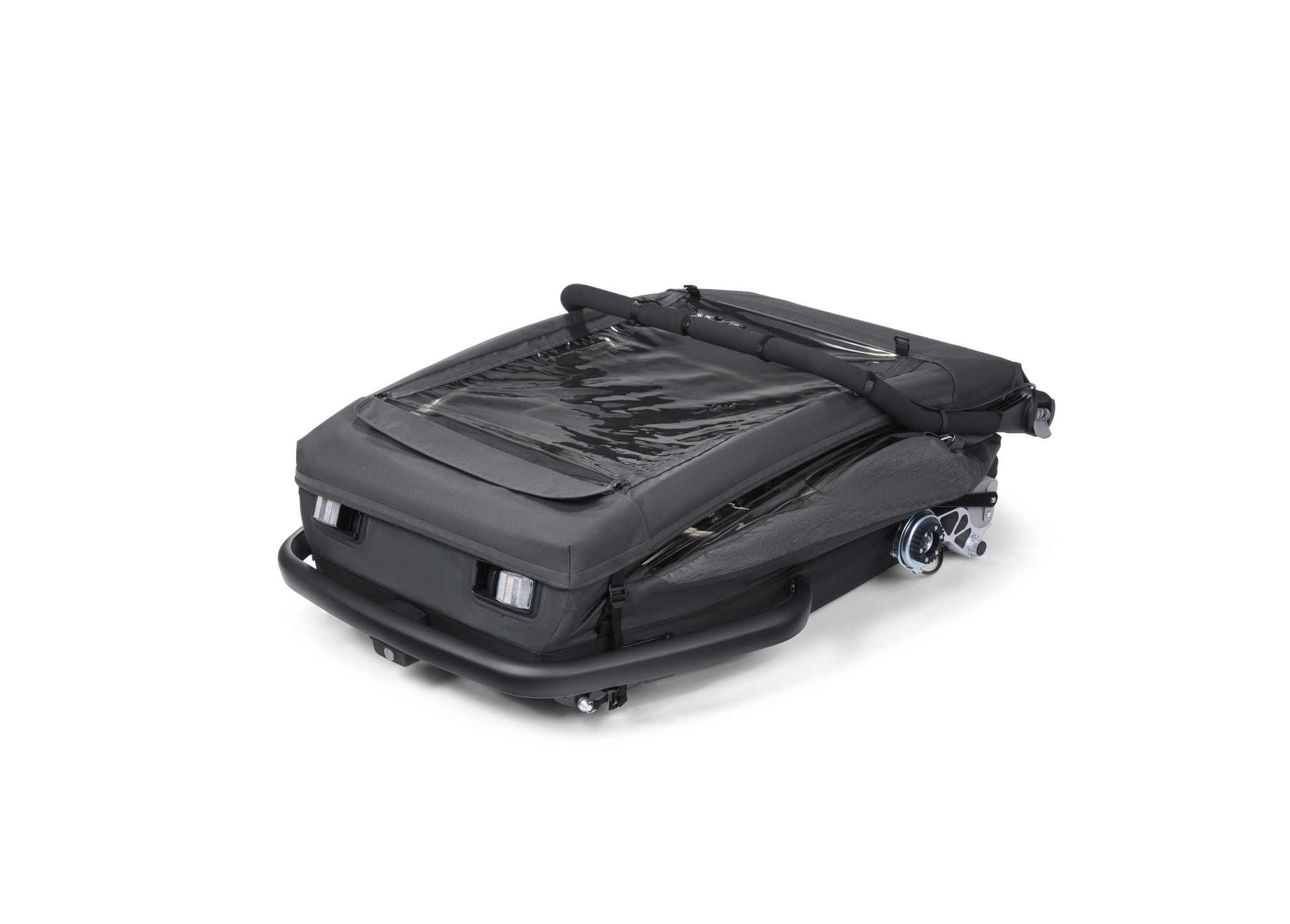 Croozer Yuuna – Modularer Fahrradanhänger (Kid/Dog/Cargo), Moonlight Black – Ansicht 8